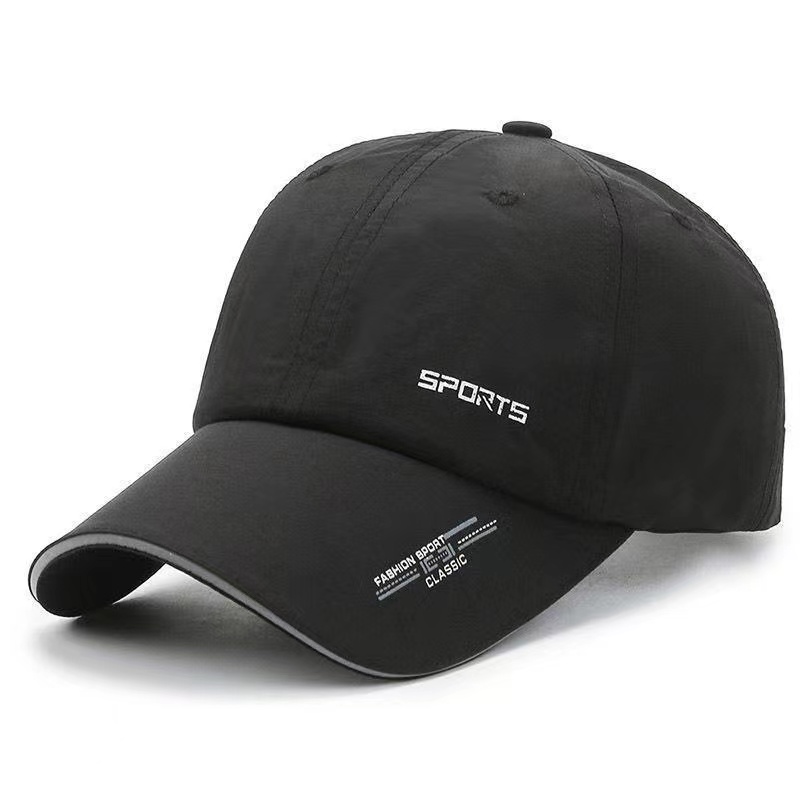 black baseball cap embroidered