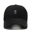 black cotton baseball cap