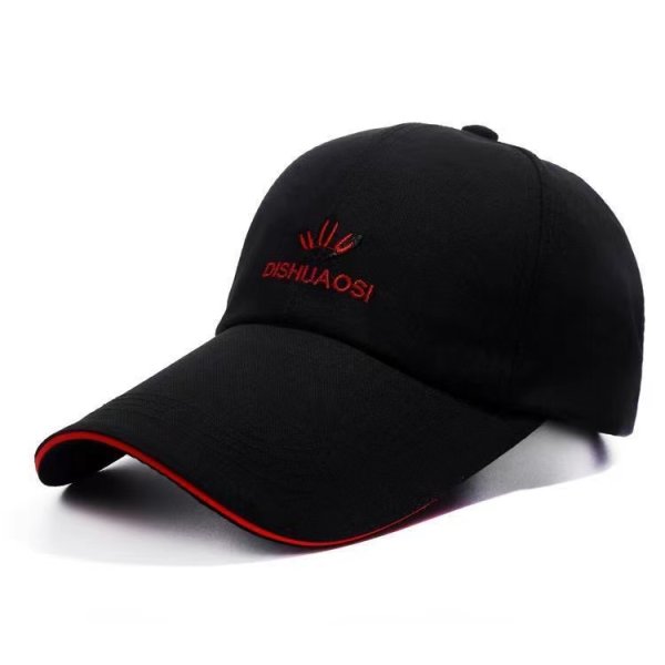 black baseball cap embroidered