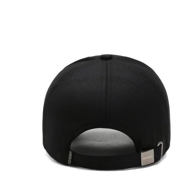 black cotton baseball cap