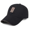 black baseball cap embroidered