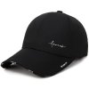 black cotton baseball cap