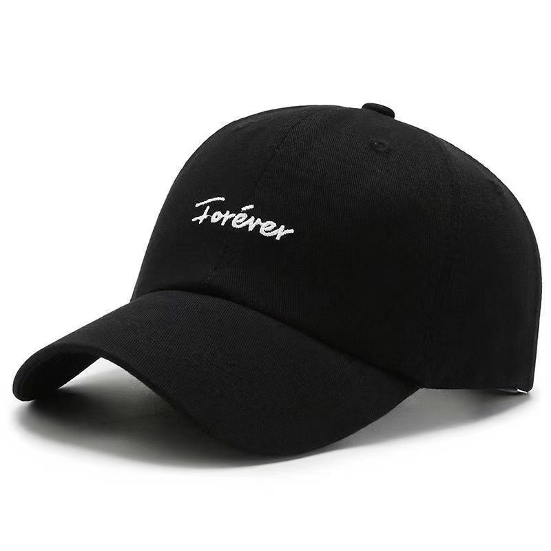 black baseball cap embroidered