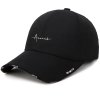 black baseball cap embroidered