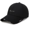 black baseball cap embroidered