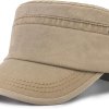 short bill military hat