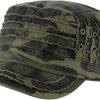 distressed look baseball caps