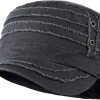 distressed look baseball caps