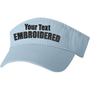 embroidered visor hat