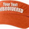 embroidered visor cap