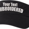 embroidered visor hats
