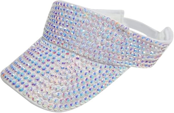 rhinestone visor caps