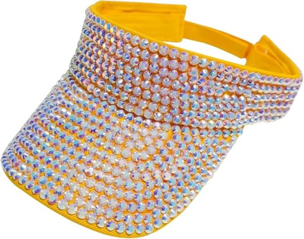 rhinestone visor caps