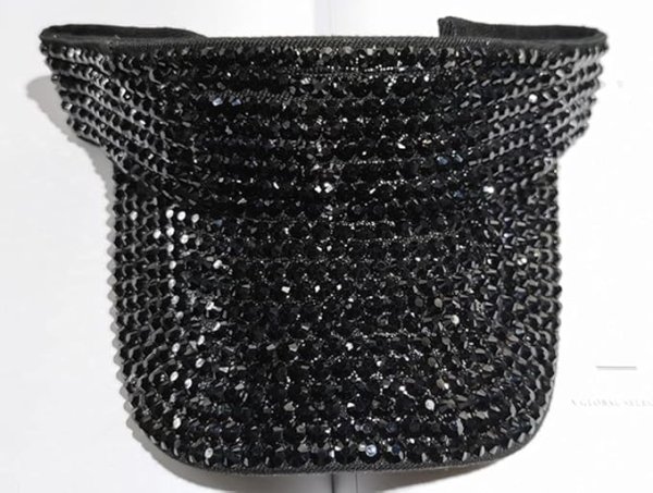rhinestone visor hats