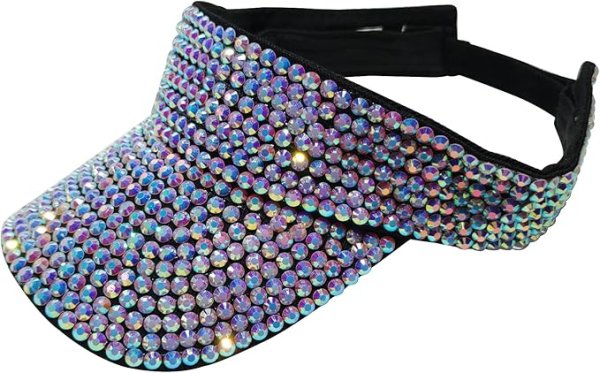 rhinestone visor hat