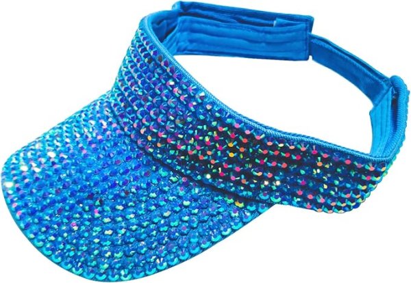 rhinestone visor hat
