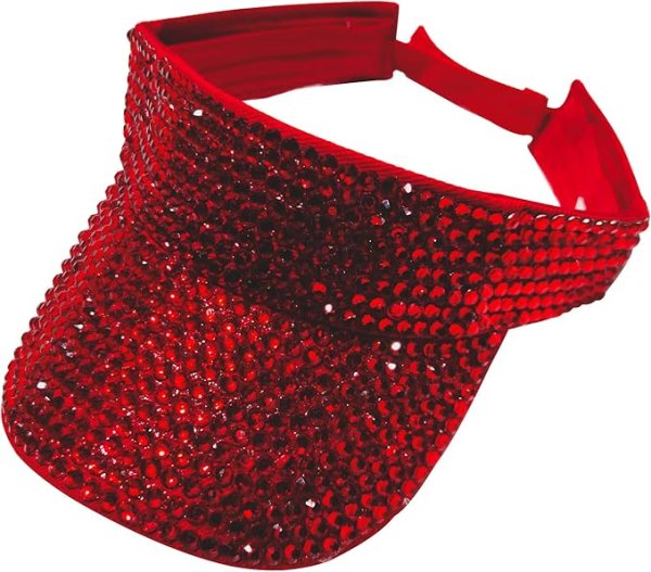 rhinestone visor caps