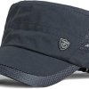 short brim baseball cap