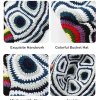 colorful knit bucket cap