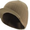 knit visor hat