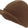 knit visor hat