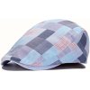 checkered flat cap