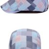 checkered flat cap