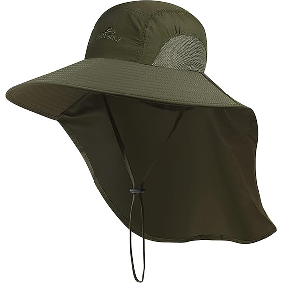 fishing hat long brim