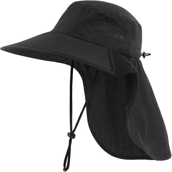 fishing cap with long brim
