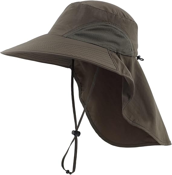 fishing cap with long brim