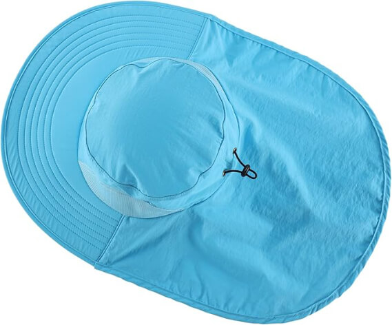 fishing hat with long brim