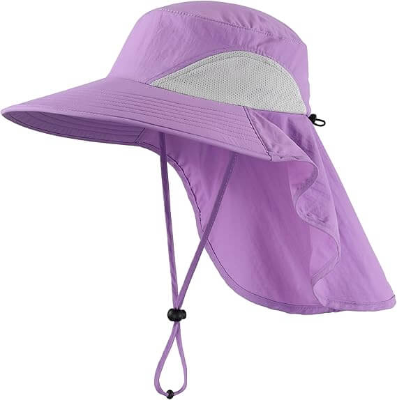 fishing hat with long brim