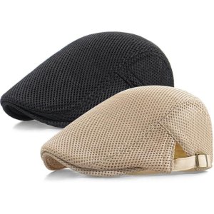 mesh newsboy hat