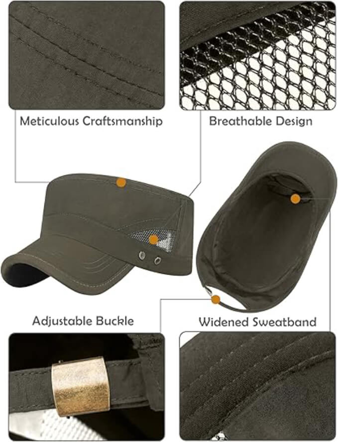 short brim cadet cap