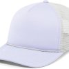 flat brim mesh ball hat