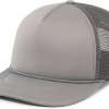 flat brim mesh hat