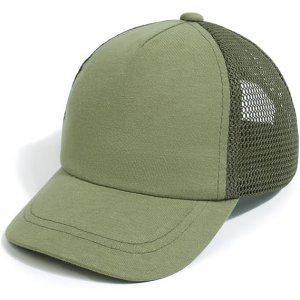 half mesh baseball caps