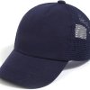 half mesh baseball cap