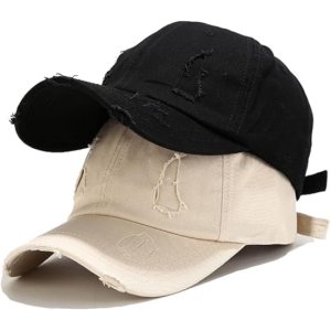 worn look hats